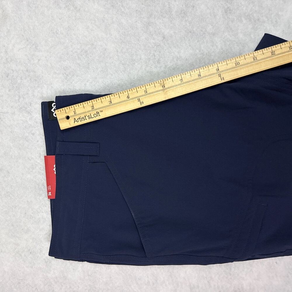 Sherpa Adventure Gear Mens 34 Cargo Shorts Blue Jamyang Drawstring Nylon Hiking - Picture 6 of 15